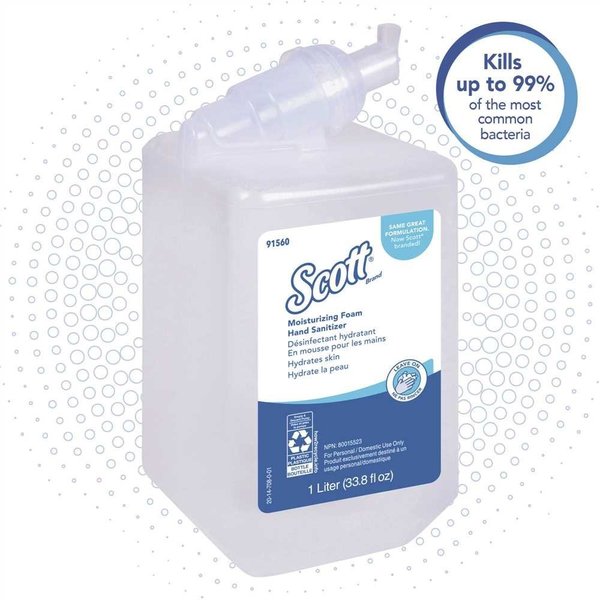 Scott 1.0 l Clear Fresh Scent Moisturizing Foam Hand Sanitizer 91560